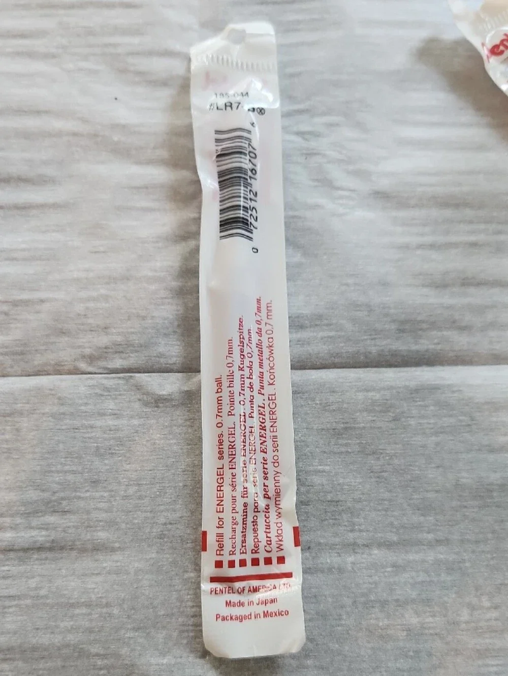 ENERGEL Red Gel Roller Pens with Red Grip - Pack